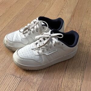 Nautica Kids White and Black Sneakers